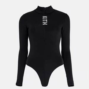 KITH 2017 Collection Black Cora Zip-Up Bodysuit